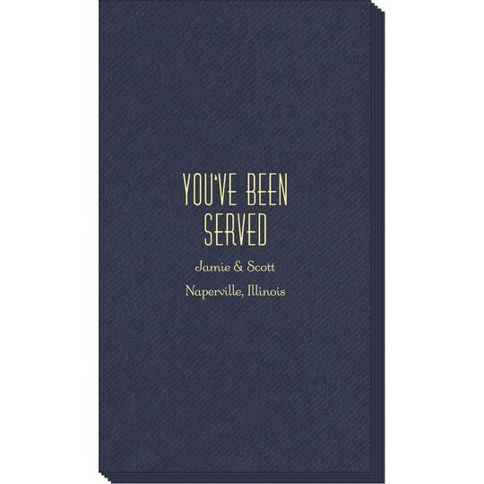 You've Been Served Linen Like Guest Towels